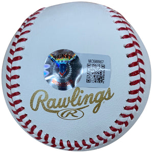 Salvador Perez a dédicacé le MVP de la Série mondiale 2015 signé Baseball Beckett COA avec vitrine UV