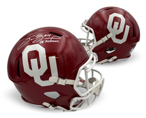 Sam Bradford Autographed Oklahoma Sooners 2008 Heisman Trophy Winner Signed Full Size Replica Football Helmet Beckett COA-Powers Sports Memorabilia