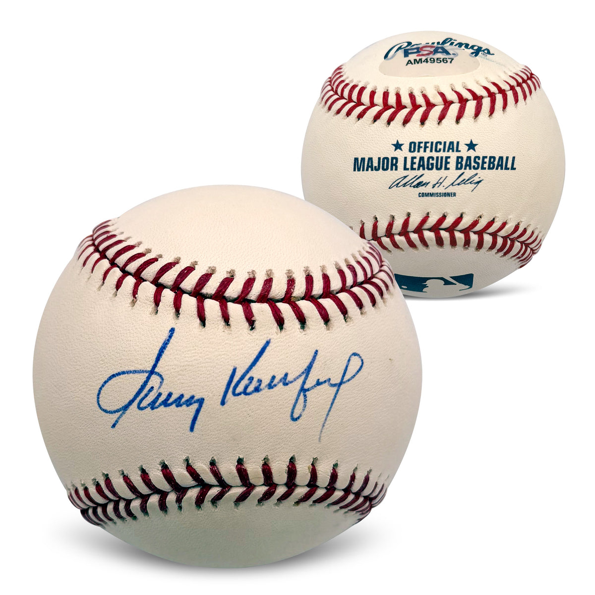 Sandy Koufax Autographed Los Angeles Dodgers Signed MLB Baseball With UV Display Case PSA COA AM49567