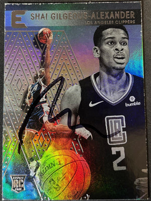 Shai Gilgeous Alexander 2018-19 Panini Chronicles Essentials Signed Basketball Rookie Card #216 JSA Authenticated Auto Cert #CK09846-Powers Sports Memorabilia