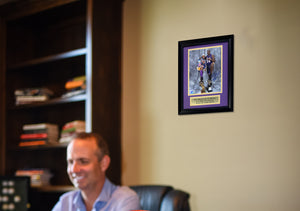 Shaquille O'Neal Autographed Los Angeles Lakers Signed Basketball 8x10 Framed Photo With Young Kobe Bryant Beckett COA-Powers Sports Memorabilia