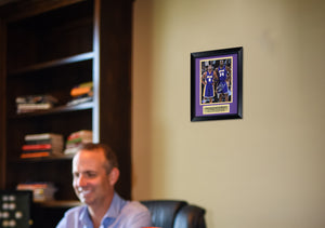 Shaquille O'Neal Autographed Los Angeles Lakers Signed Basketball 8x10 Framed Photo With Kobe Bryant Beckett COA-Powers Sports Memorabilia