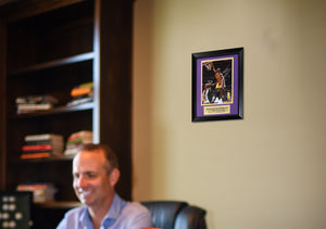 Shaquille O'Neal Autographed Los Angeles Lakers Signed Basketball 8x10 Framed Photo Beckett COA