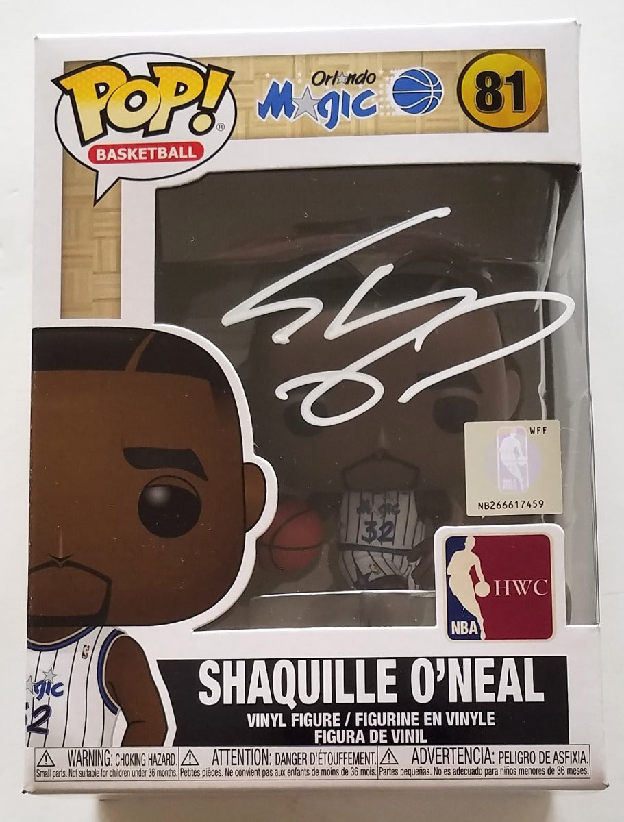 Shaquille O'Neal Autographed Orlando Magic Funko Pop Beckett Witnessed White Paint-Powers Sports Memorabilia