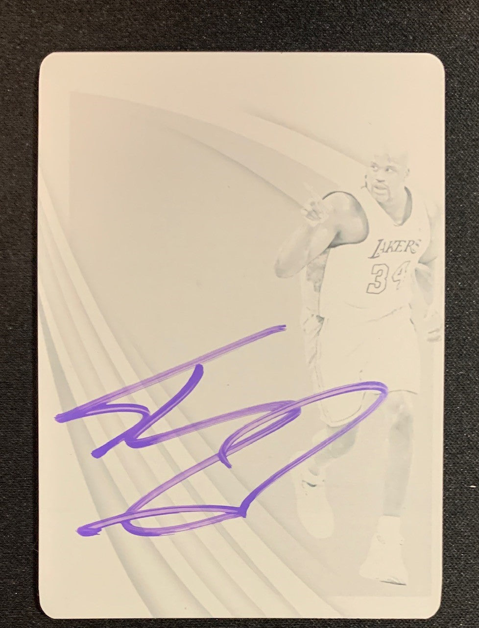 Shaquille O’Neal 2020 Panini Immaculate Signed Printing Plate Card Auto JSA 1/1-Powers Sports Memorabilia