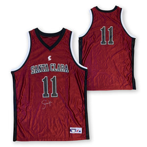 Steve Nash Autographed Santa Clara University Broncos Majestic Signed Basketball Jersey Beckett COA-Powers Sports Memorabilia