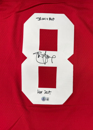 Steve Young Autographed San Francisco 49ers Signed Mitchell & Ness Football Jersey SUPER BOWL XXIX MVP Hall of Fame HOF 2005 Beckett Witness Authenticated-Powers Sports Memorabilia