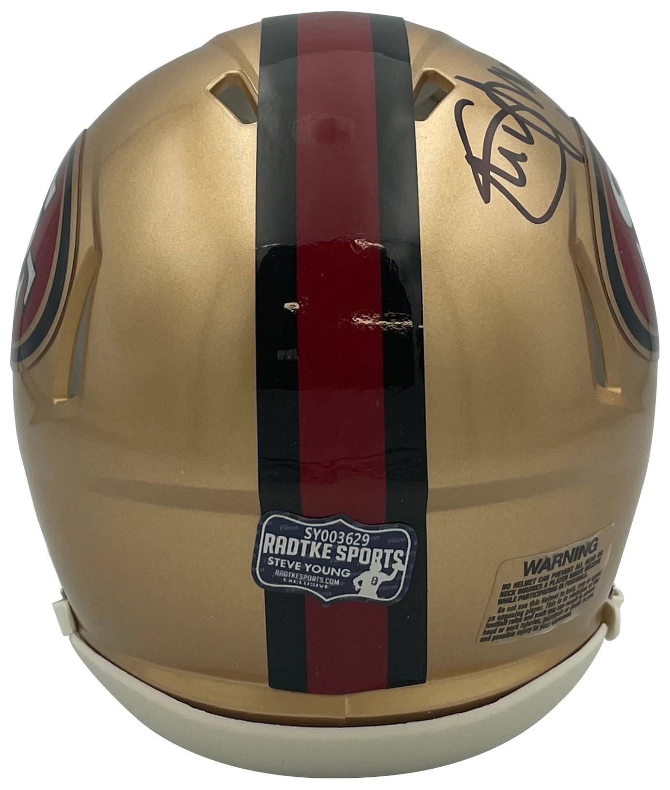 Steve Young Autographed San Francisco 49ers Signed Football Mini Helmet Radtke Sports COA-Powers Sports Memorabilia
