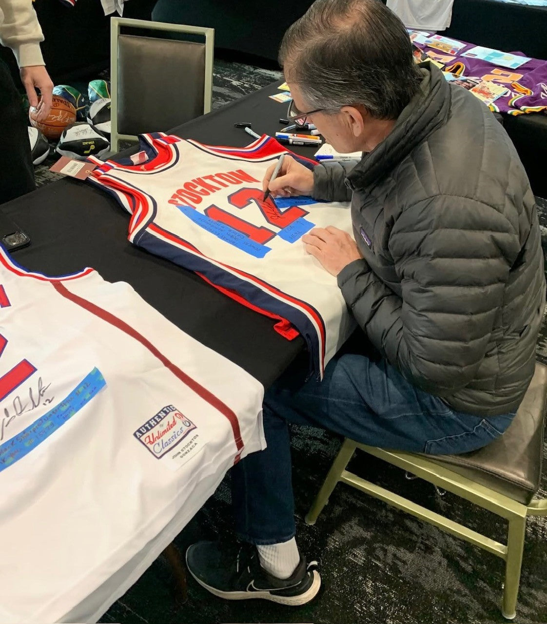 John Stockton Autograph Signing-Powers Sports Memorabilia
