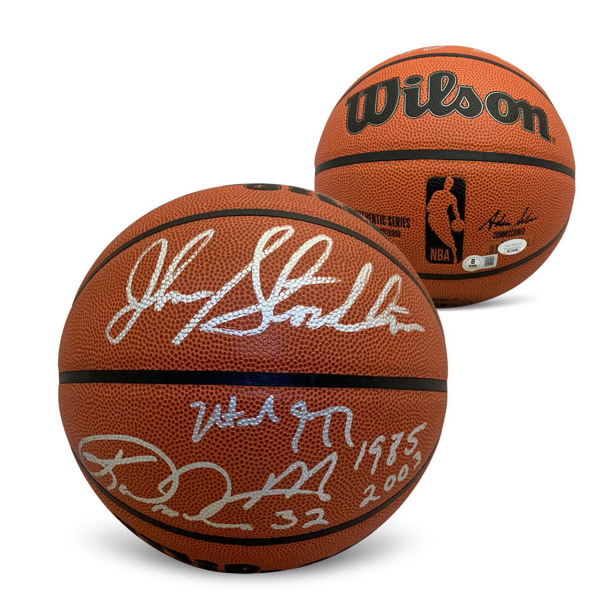 Karl malone autographed store basketball