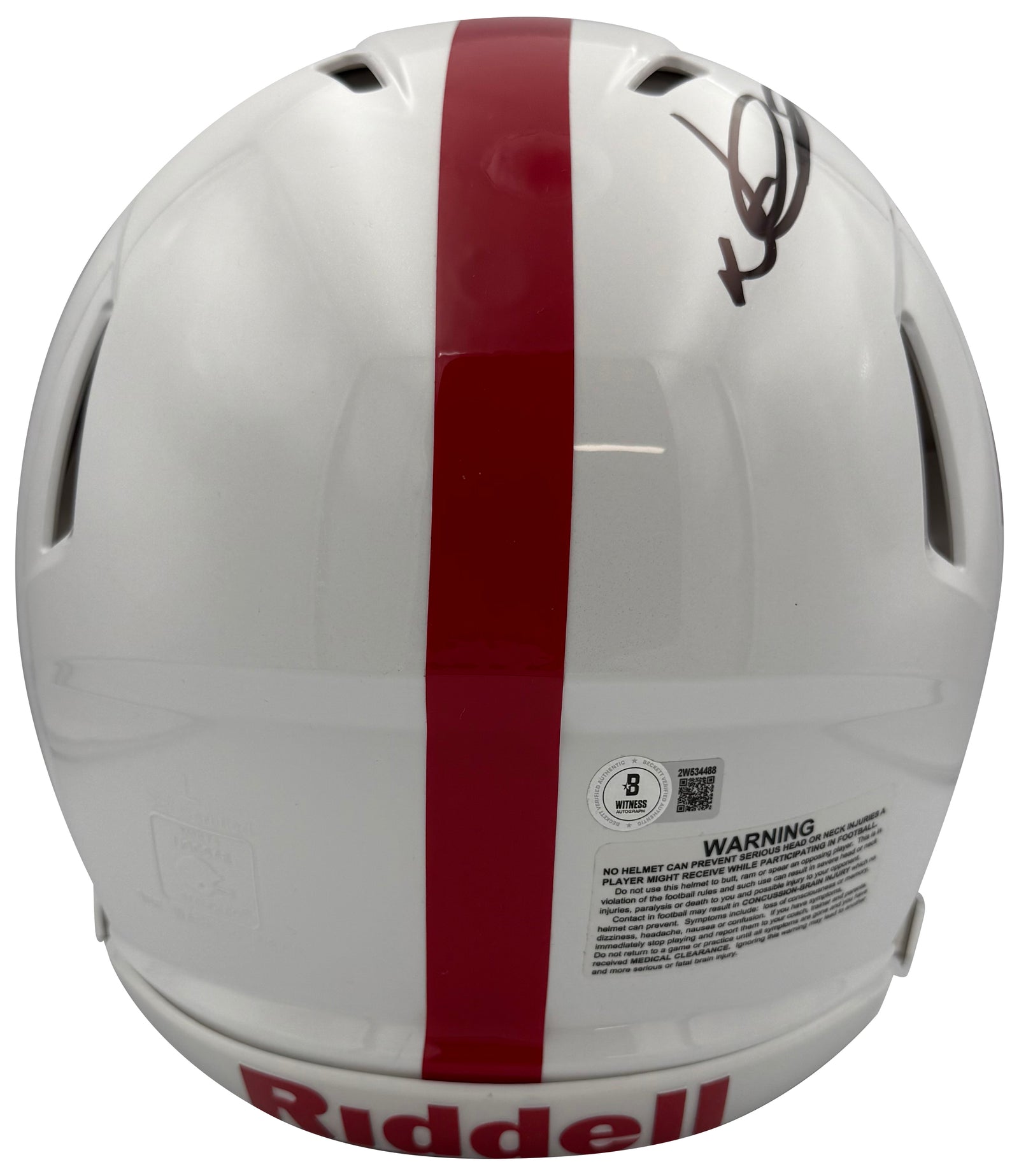 Ndamukong Suh Autographed Nebraska Cornhuskers Signed Football Full Size Authentic Helmet GO BIG RED Beckett COA-Powers Sports Memorabilia