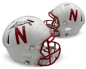 Ndamukong Suh Autographed Nebraska Cornhuskers Signed Football Full Size Replica Helmet Beckett COA-Powers Sports Memorabilia