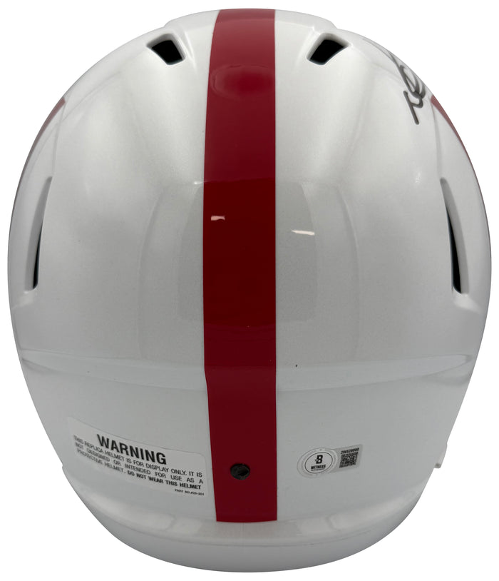 Ndamukong Suh Autographed Nebraska Cornhuskers Signed Football Full Size Replica Helmet Beckett COA-Powers Sports Memorabilia