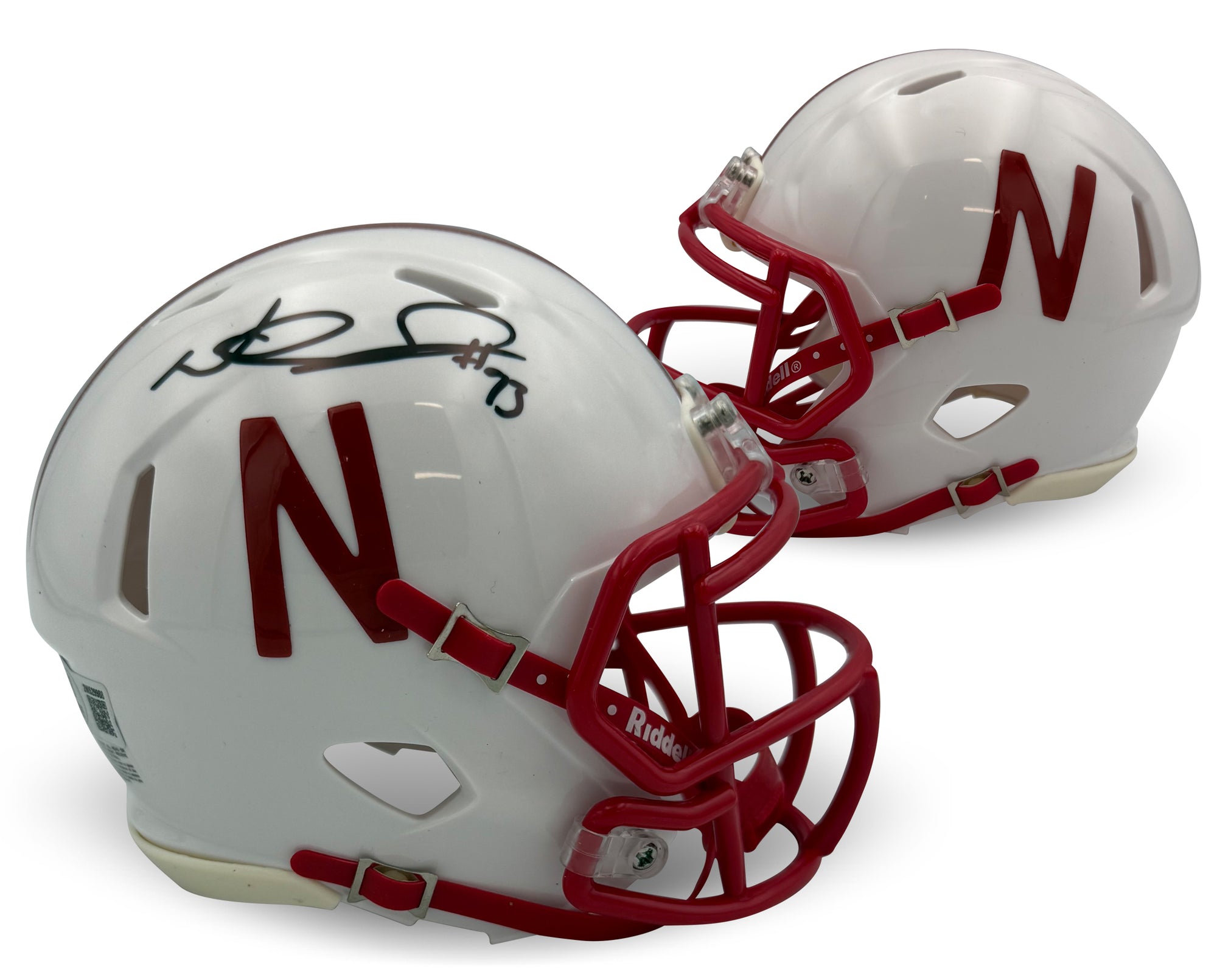 Objets de collection de souvenirs sportifs autographiés des Cornhuskers du Nebraska