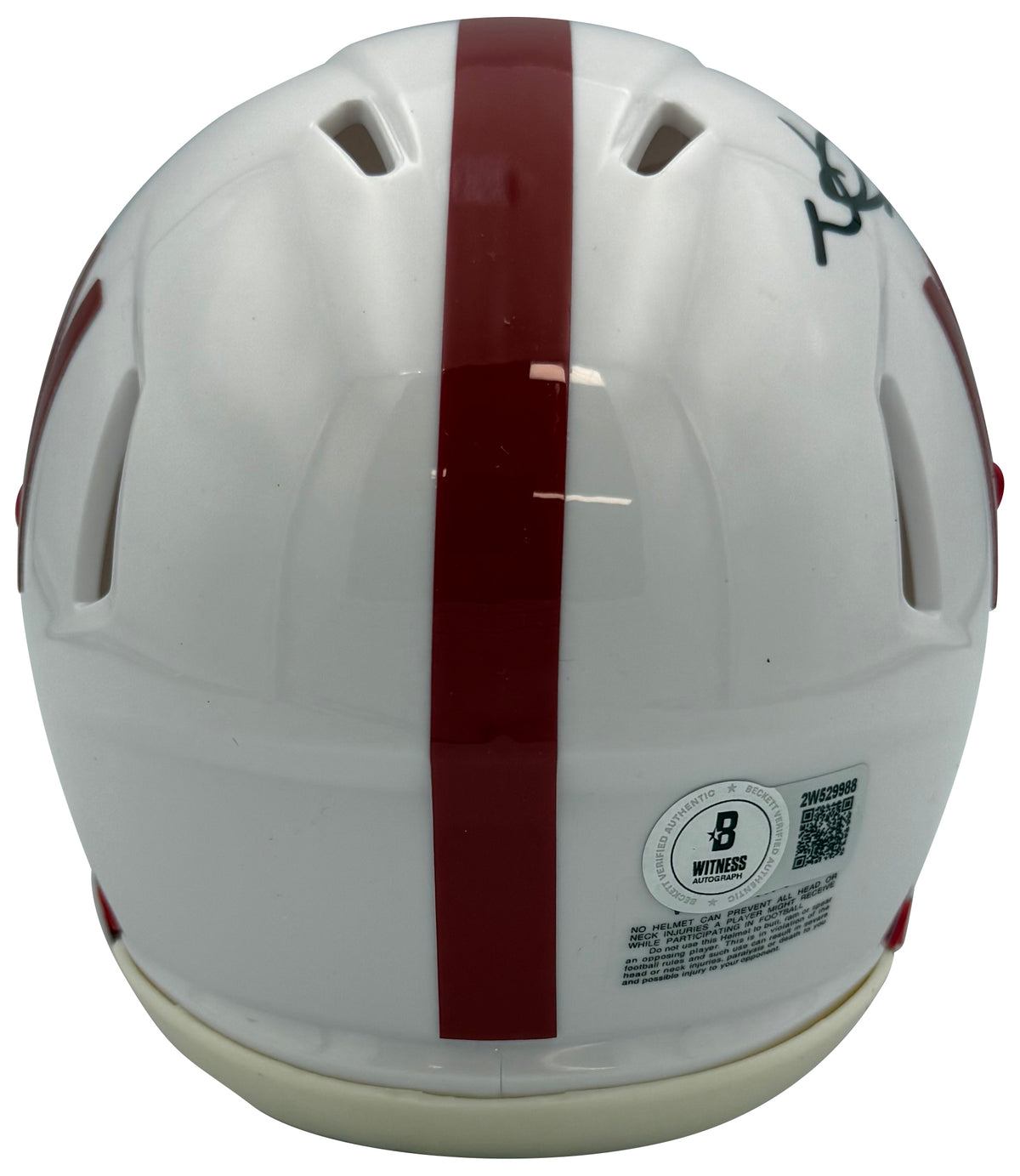 Ndamukong Suh Autographed Nebraska Cornhuskers Signed Football Mini Helmet Beckett COA-Powers Sports Memorabilia