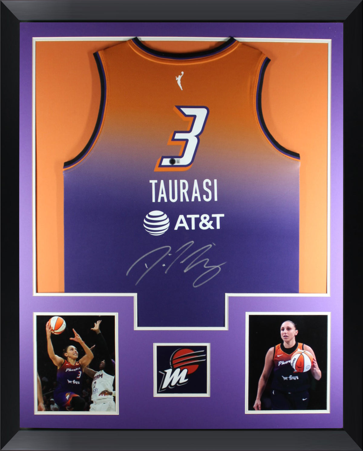 Diana Taurasi Autographed Phoenix Mercury Signed Fanatics Basketball Framed Jersey Beckett COA-Powers Sports Memorabilia