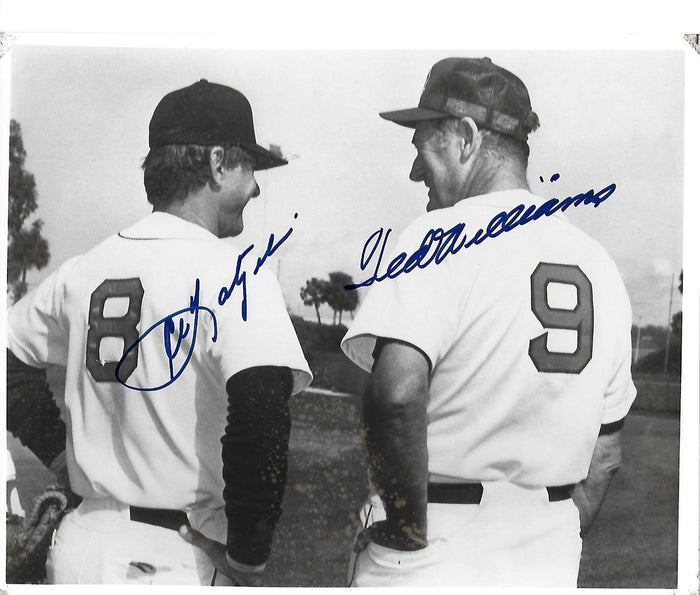 Ted Williams and Carl Yastrzemski Signed Boston Red Sox 8x10 Photo JSA Authenticated #2-Powers Sports Memorabilia