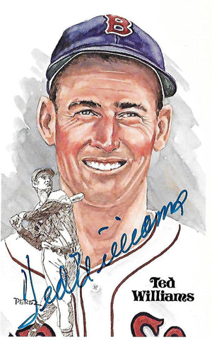 Ted Williams Autographed Boston Red Sox Perez Steele Postcard PSA/DNA Authenticated-Powers Sports Memorabilia