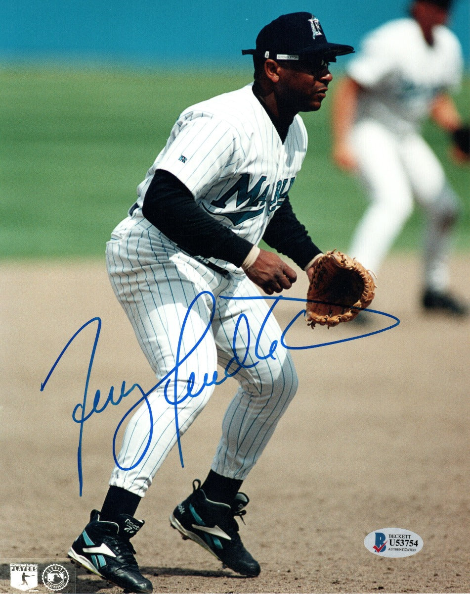 Terry Pendleton Autographed Florida Marlins 8x10 Photo Beckett Authenticated-Powers Sports Memorabilia
