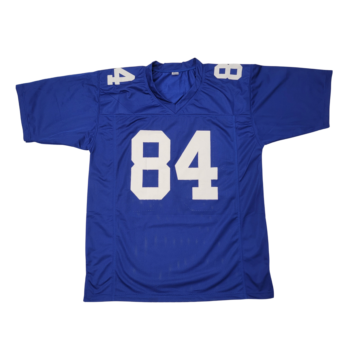 Theo Johnson Signed New York Giants Pro-Style Blue Jersey | - Beckett-Powers Sports Memorabilia