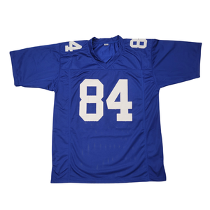 Theo Johnson Signed New York Giants Pro-Style Blue Jersey | - Beckett-Powers Sports Memorabilia