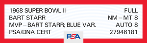 Ticket-card Gradings-Powers Sports Memorabilia