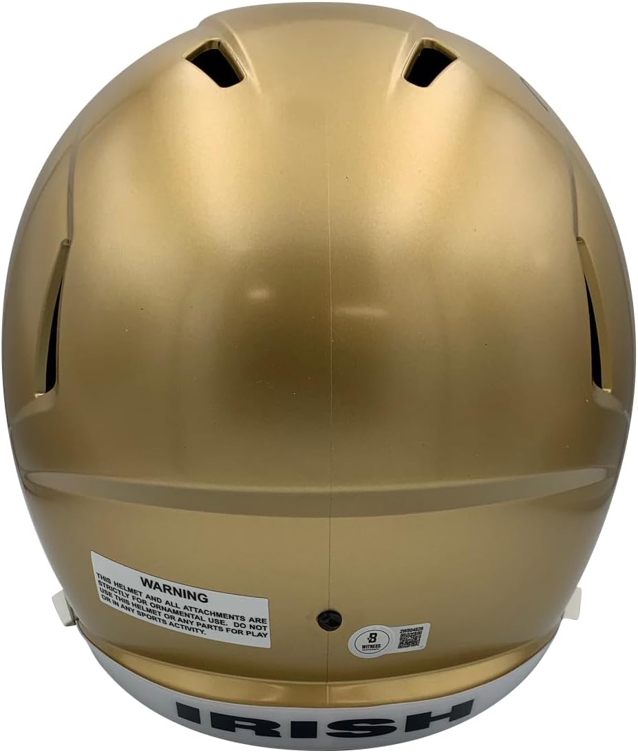 Tim Brown Notre Dame Fighting Irish Signed Full Size Helmet