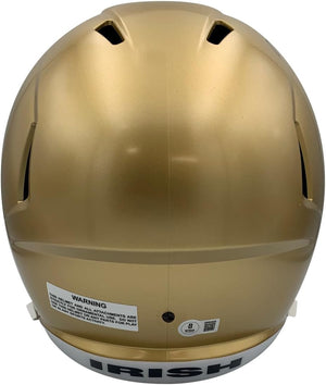 Tim Brown Notre Dame Fighting Irish Signed Full Size Helmet