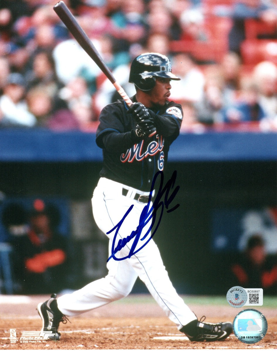 Timo Perez Autographed New York Mets 8x10 Photo Beckett Authenticated 2-Powers Sports Memorabilia