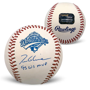Tom Glavine Autographed 1995 World Series MVP Baseball PROVA-Powers Sports Memorabilia