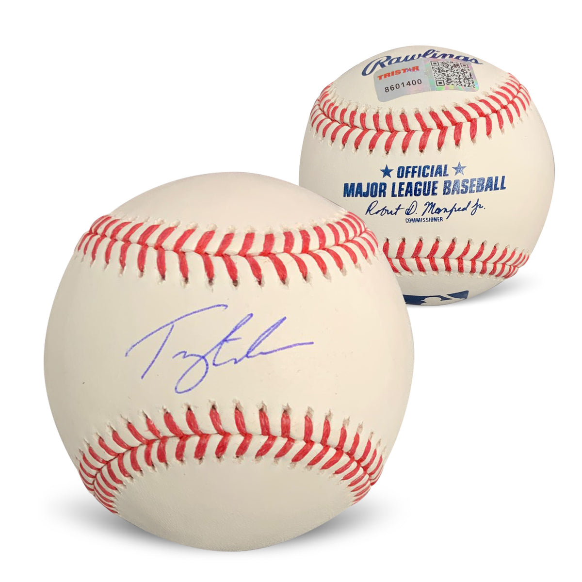 Tommy Edman Autographed MLB Signed Baseball TRISTAR COA With UV Display Case-Powers Sports Memorabilia