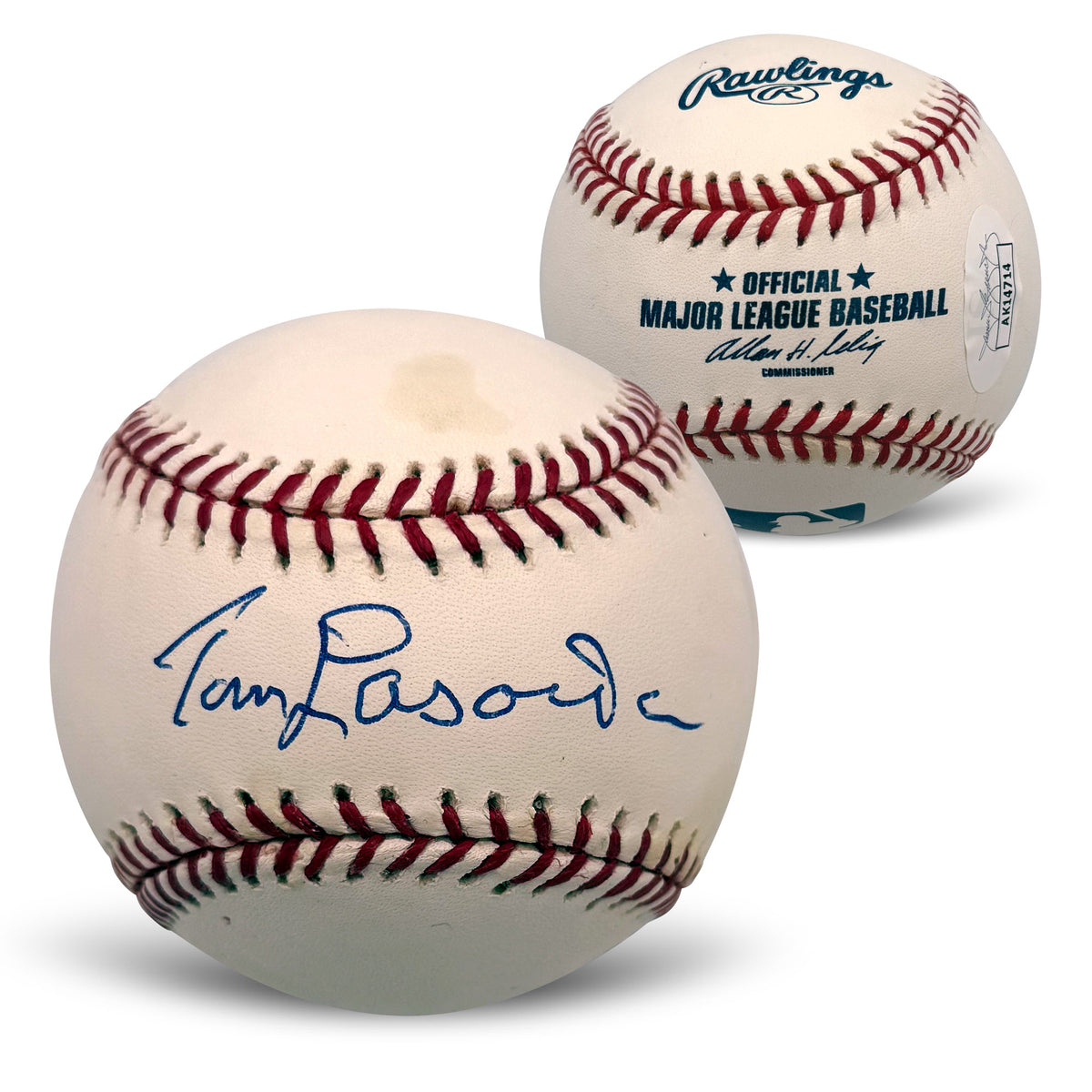 Tommy Lasorda Autographed Baseball With Case JSA AK14714-Powers Sports Memorabilia