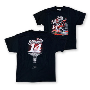 Tony Stewart Autographed NASCAR Hall of Fame Signed Racing T-Shirt JSA COA-Powers Sports Memorabilia