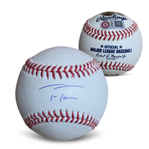 Trea Turner Autographed MLB Signed Baseball Beckett COA With UV Display Case-Powers Sports Memorabilia