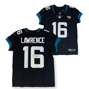 Trevor Lawrence Autographed Jacksonville Jaguars Signed Nike Elite Football Black Jersey Fanatics Authentic COA-Powers Sports Memorabilia