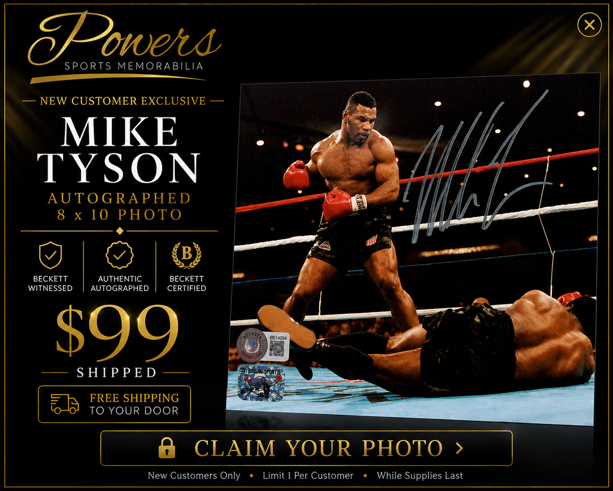 Mike Tyson Signed 8x10 Boxing Photo Beckett Authentic