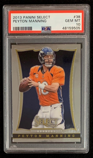 Peyton Manning 2013 Panini Select Football Card #38 Graded PSA 10-Powers Sports Memorabilia