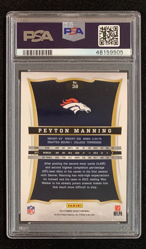 Peyton Manning 2013 Panini Select Football Card #38 Graded PSA 10-Powers Sports Memorabilia