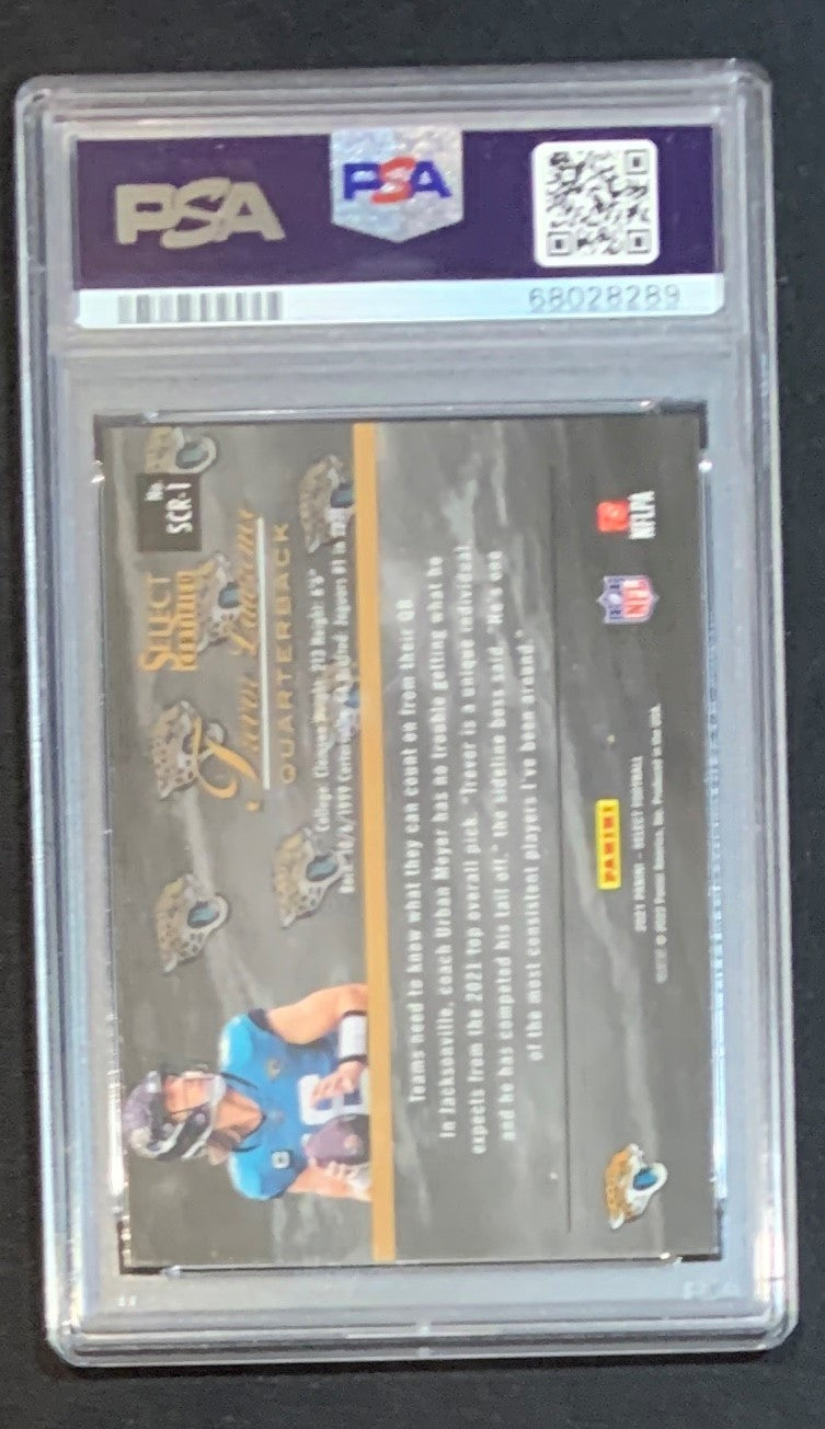 Trevor Lawrence 2021 Panini Select Certified Rookies Football Card RC #SCR1 Graded PSA 10-Powers Sports Memorabilia