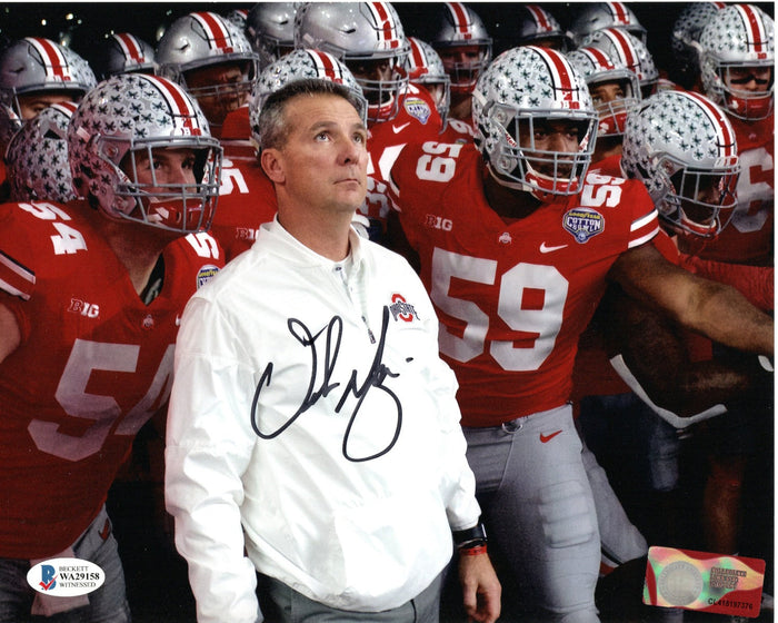 Urban Meyer Signed Ohio State Buckeyes Cotton Bowl 8x10 Photo - Beckett-Powers Sports Memorabilia