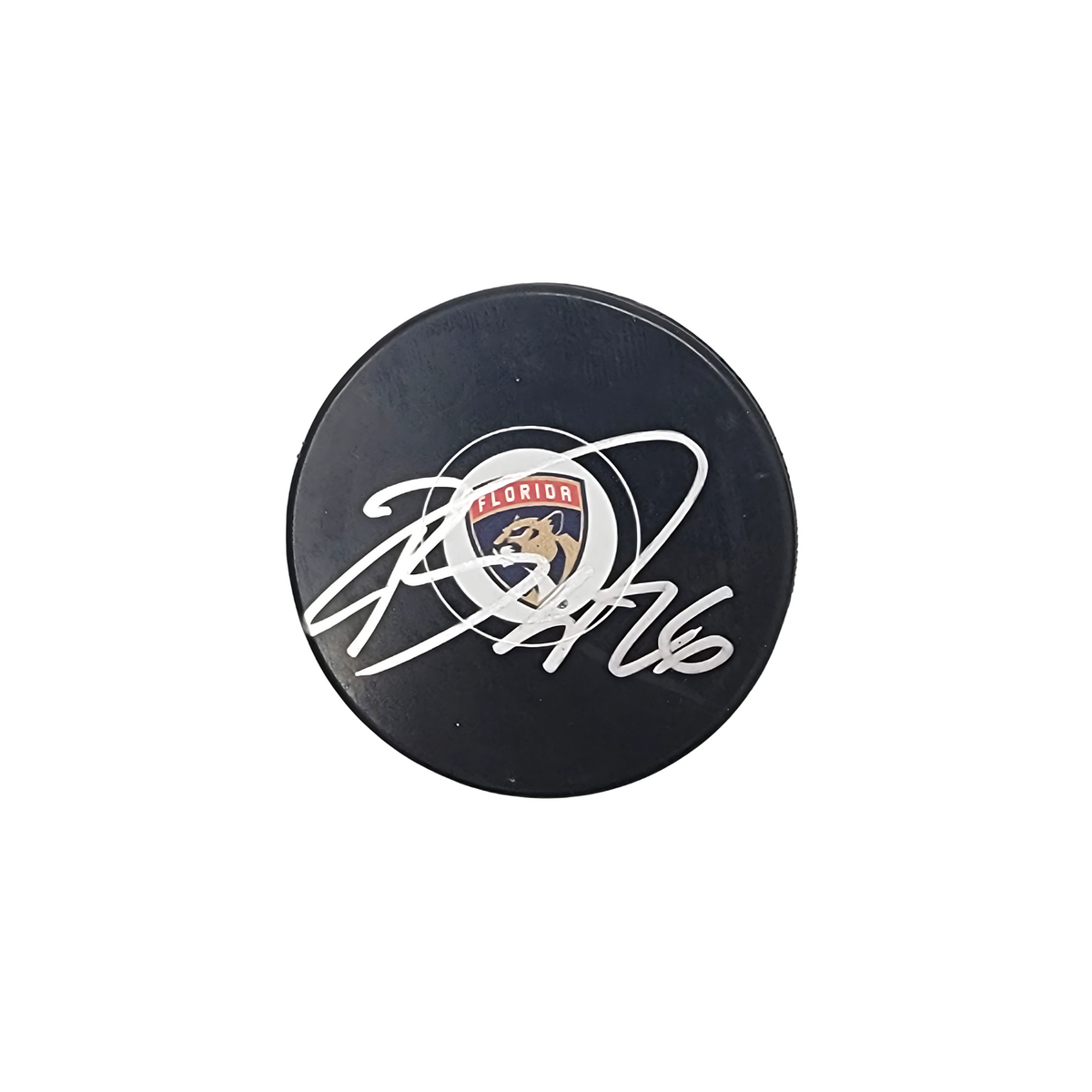Uvis Balinskis Signed Florida Panthers Hockey Puck - Beckett-Powers Sports Memorabilia