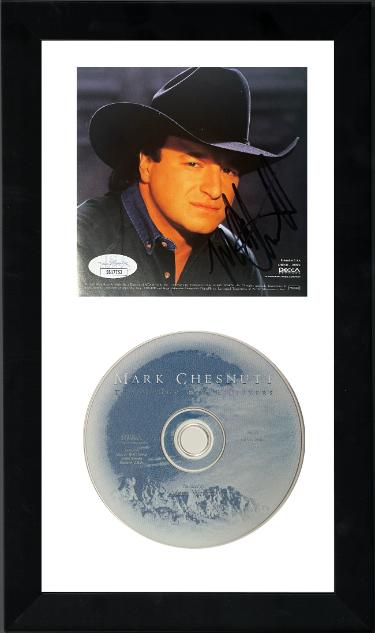 Mark Chesnutt Autographed 1997 Thank God For Believers Album Inside Cover with CD 6.5x12 Custom Framing- JSA #SS17753-Powers Sports Memorabilia