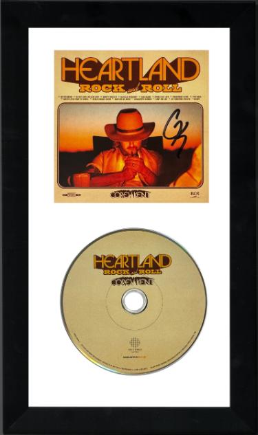Corey Kent Autographed 2026 Heartland Rock & Roll Insert Album Cover/CD 6.5x12 Custom Framing- COA/Country Pop Music-Powers Sports Memorabilia