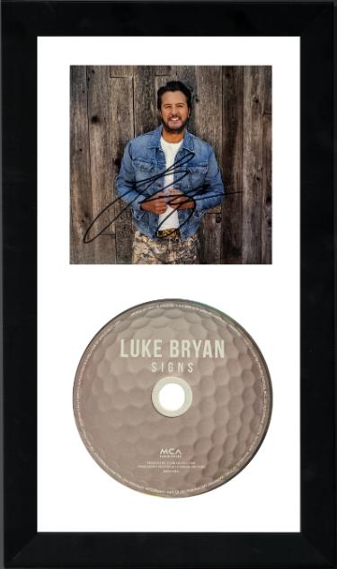 Luke Bryan Autographed 2026 SIGNS MCA Records 4.75x4.75 Art Insert/Booklet/CD 6.5x12 Custom Framing- COA (Golf Edition) Country/Pop Music - CTBL_v47330-Powers Sports Memorabilia