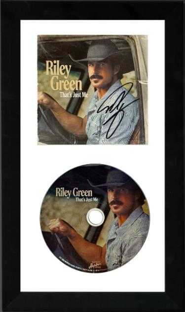 Riley Green Autographed 2026 That's Just Me CD Album Cover Booklet with CD 6.5x12 Custom Framing– COA - CTBL_v47355-Powers Sports Memorabilia