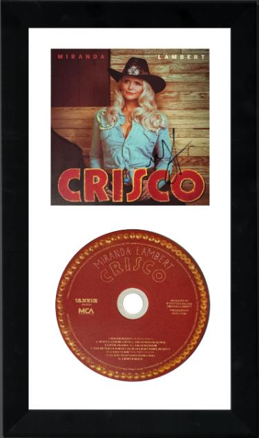 Miranda Lambert Autographed 2026 Crisco MCA 4.75x4.75 Art Card Insert/CD 6.5x12 Custom Framing - COA - CTBL_v47474-Powers Sports Memorabilia