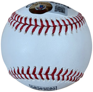 Wade Boggs Autographed Hall of Fame HOF Logo Signed Baseball Beckett COA With UV Display Case-Powers Sports Memorabilia