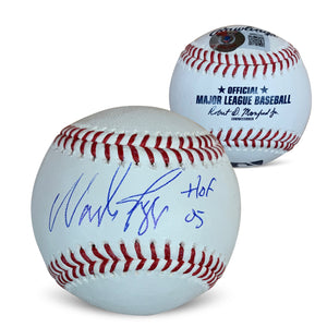 Wade Boggs dédicacé MLB signé Baseball Hall of Fame HOF 2005 Beckett COA avec vitrine UV