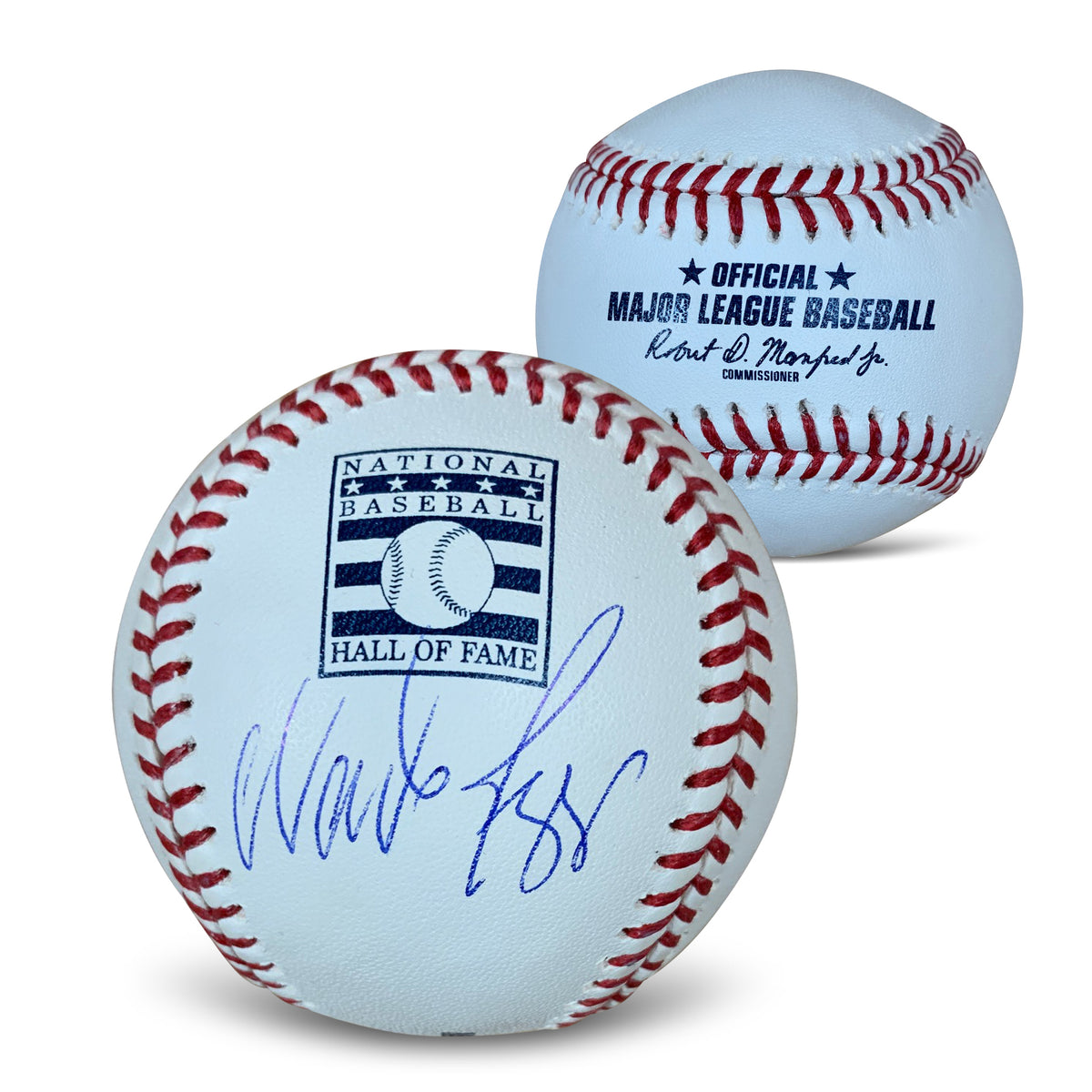 Wade Boggs Autographed Hall of Fame HOF Logo Signed Baseball Beckett COA With UV Display Case-Powers Sports Memorabilia