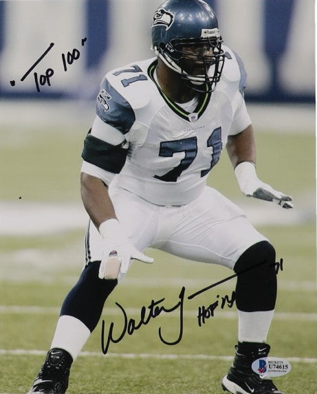 Walter Jones Autographed Sports Memorabilia Football Collectibles